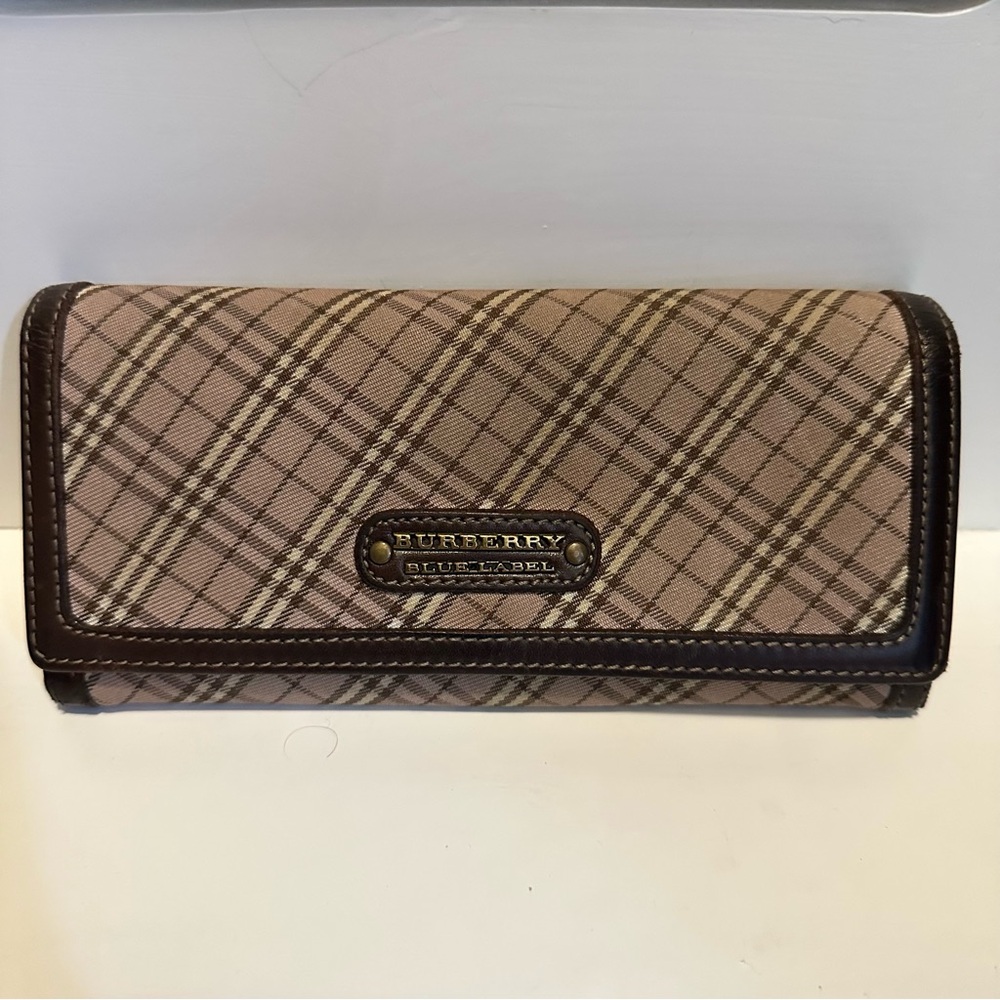 Burberry Blue Label Plaid Wallet